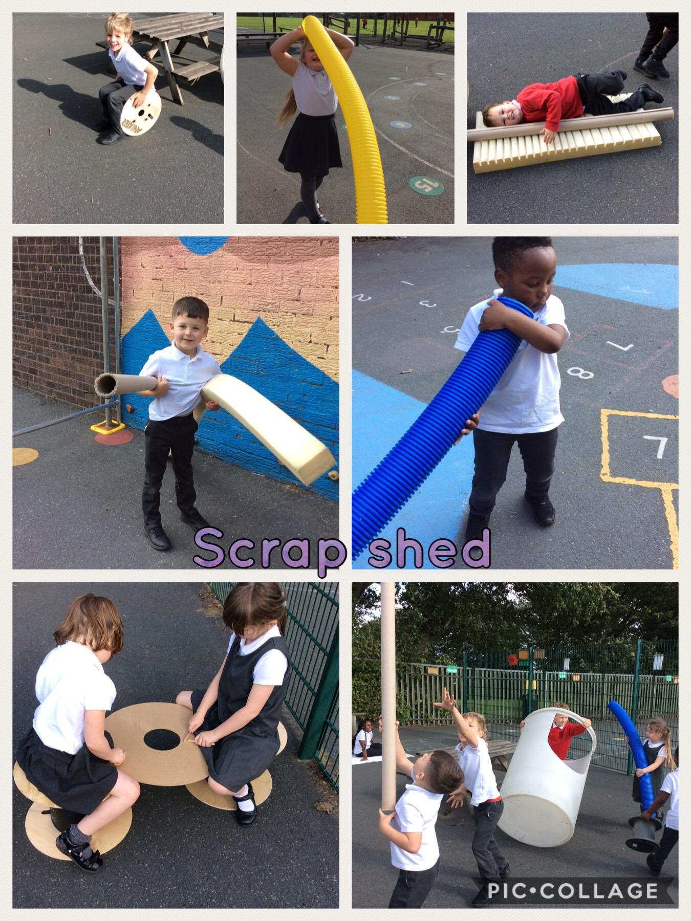 Trying out the new scrapshed toys